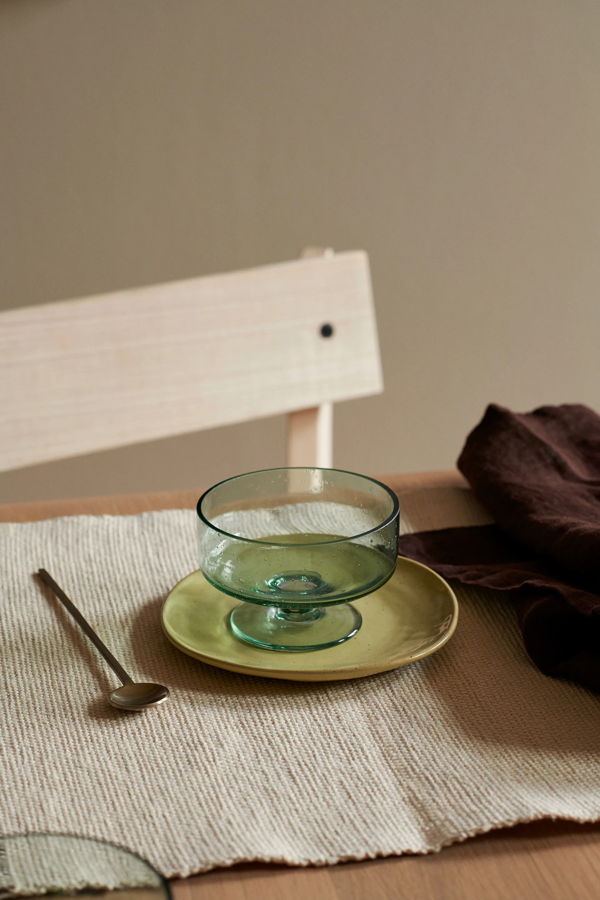 Oli dessert glass 24 cl, Recycled Clear Ferm Living