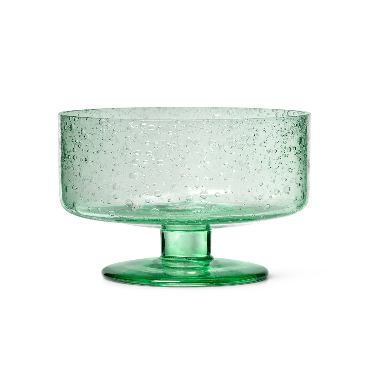 Ferm Living Oli dessert glass 54 cl Recycled Clear | Scandinavian Design | Dessert bowls | Green