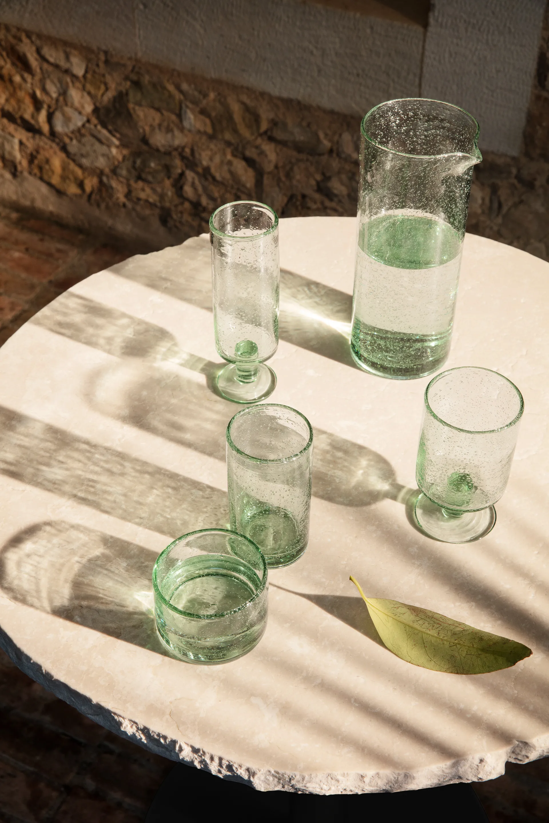 Oli water glass low 11 cl, Recycled clear Ferm Living