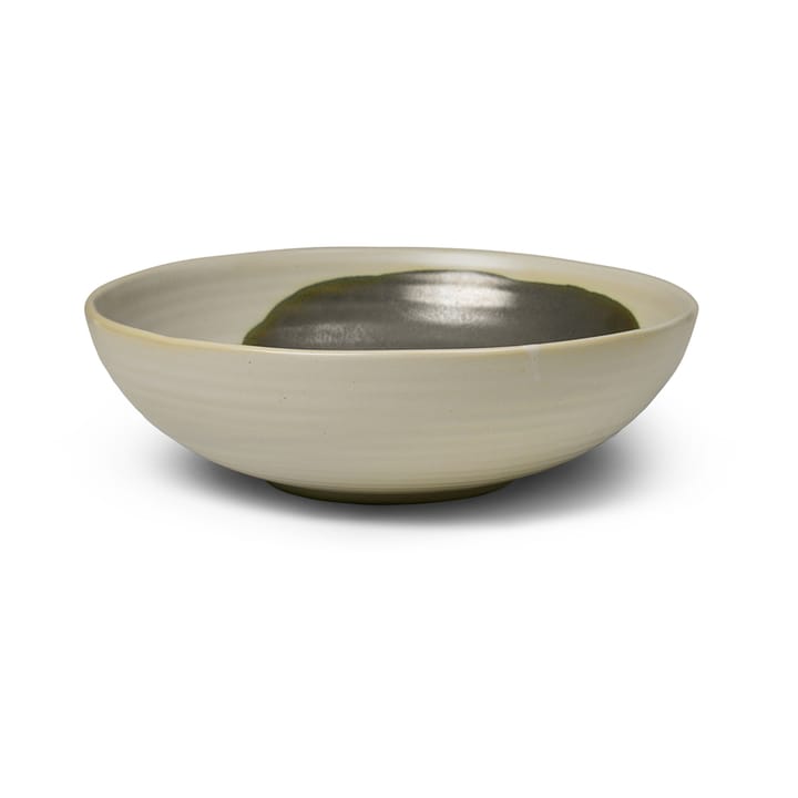 Omhu bowl large ⌀28 cm - off white-charcoal - ferm LIVING