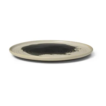 Omhu plate ⌀26.5 cm - off white-charcoal - Ferm Living