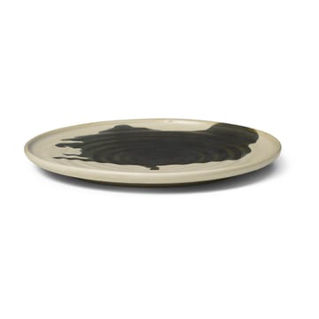 Omhu small plate ⌀21 - off white-charcoal - Ferm Living