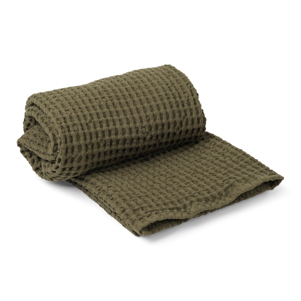 Ferm Living Organic bath towel 70x140 cm olive | Scandinavian Design | Hand towels | Green