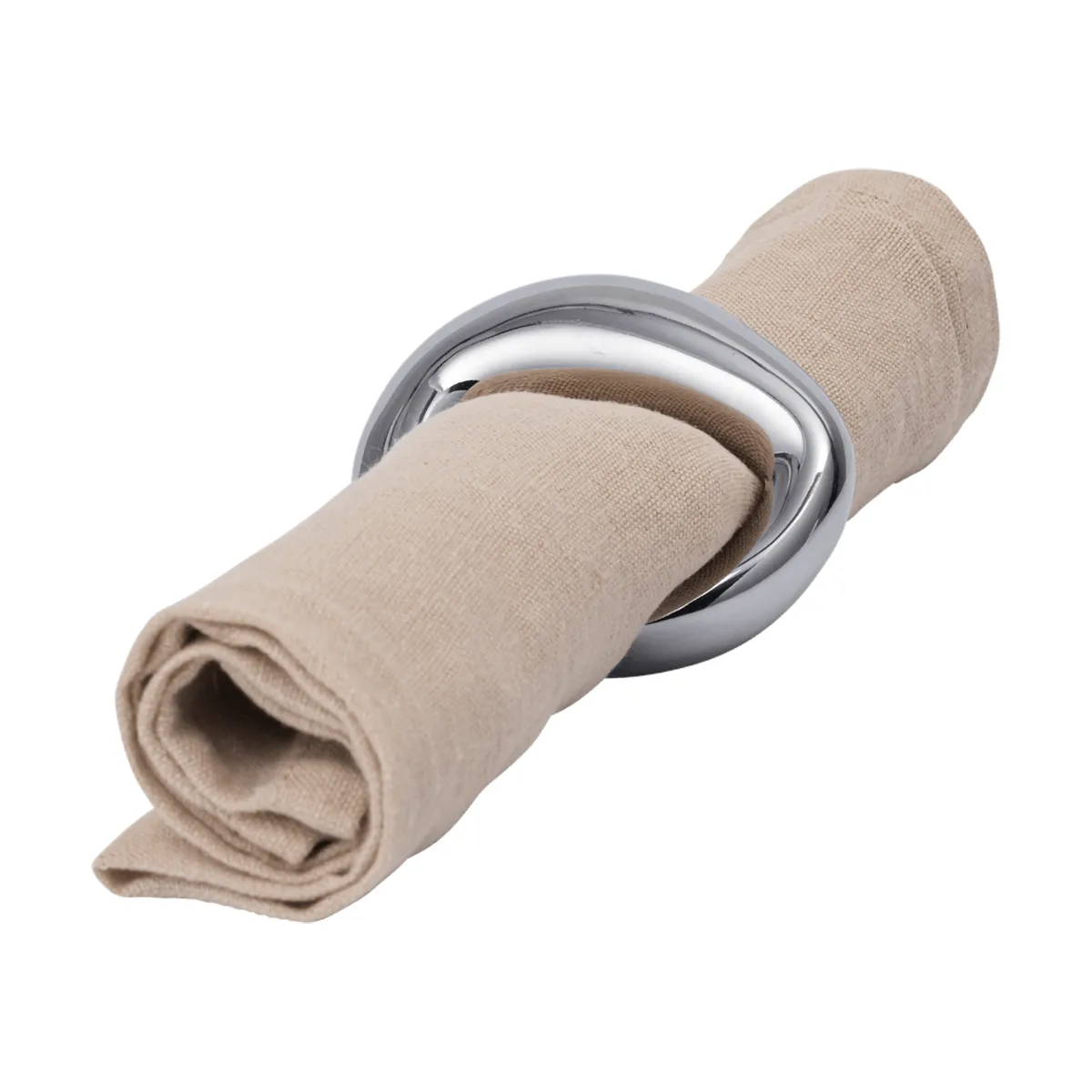 Orrith napkin ring 4-pack, Silver Ferm Living