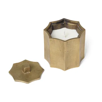 Otte scented candle 23 h - Brass finish - Ferm Living