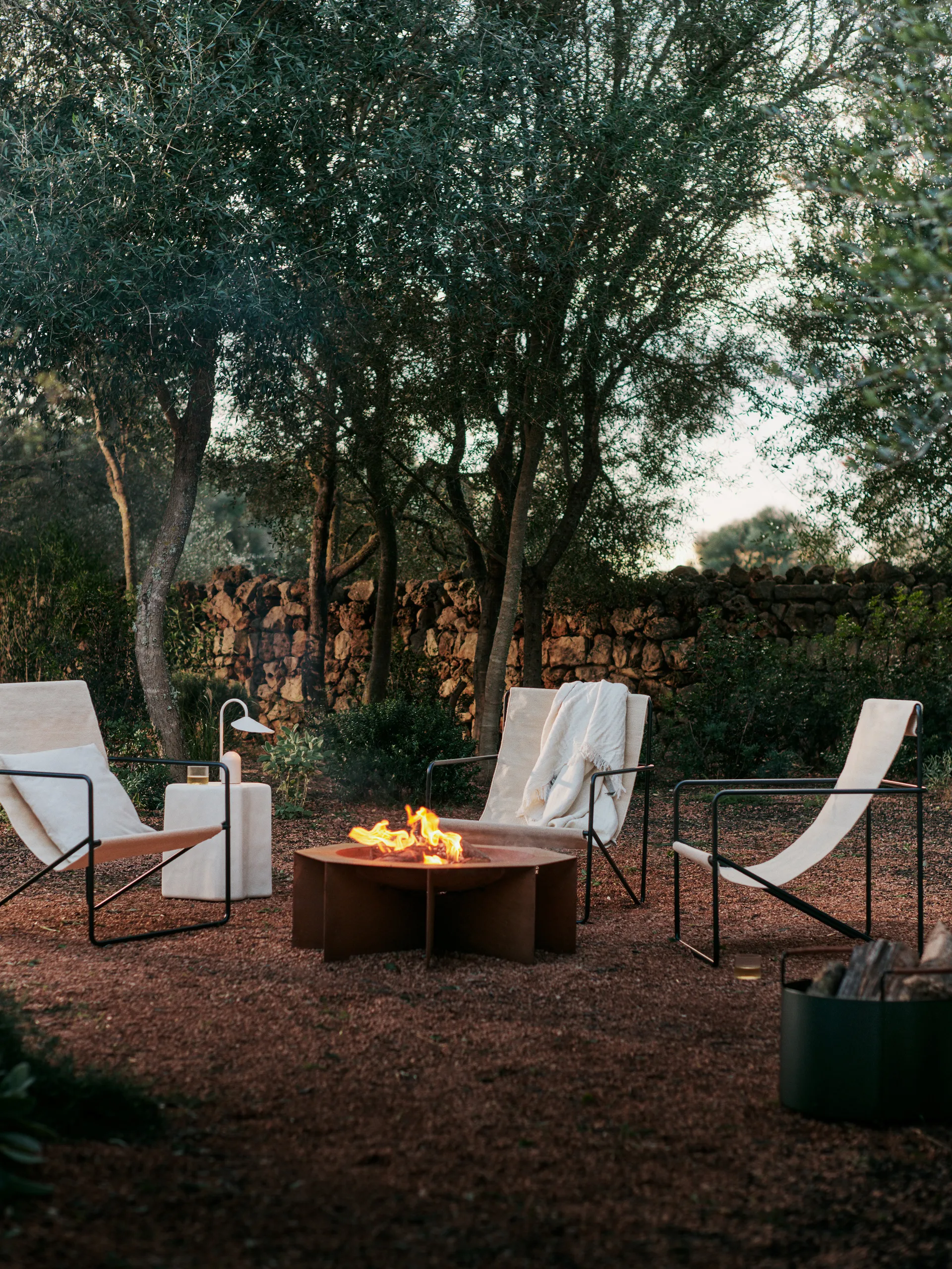 Otto fire pit fireplace, Rust, Ø85.5x29 cm Ferm Living