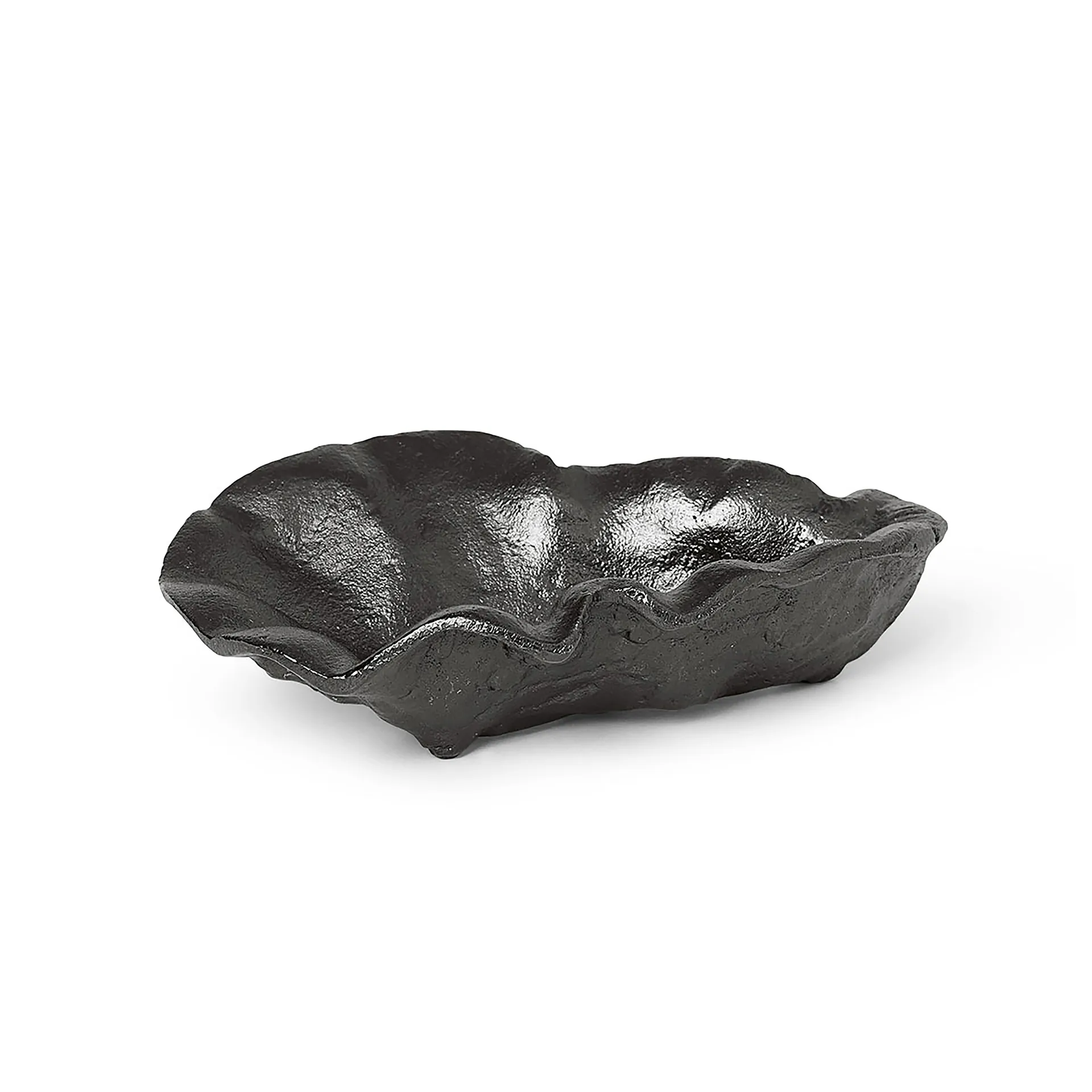 Oyster decoration bowl 10.5 cm, Black brass Ferm Living
