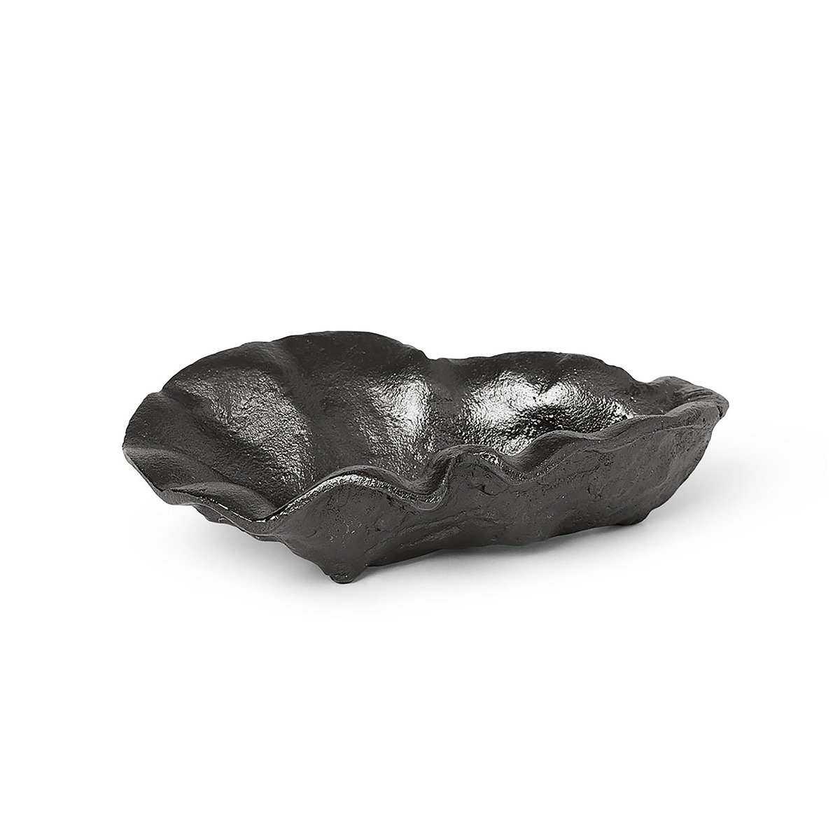 Ferm Living Oyster decoration bowl 10.5 cm Black brass