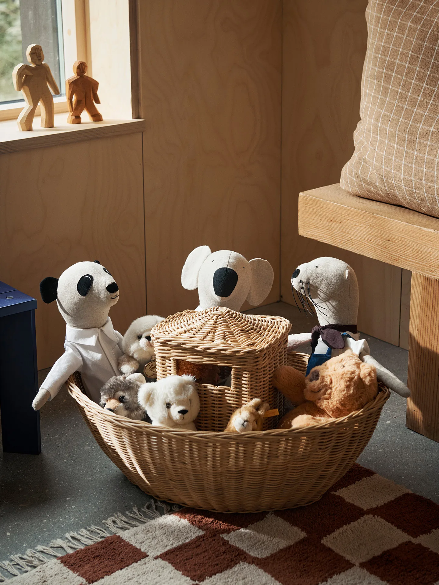 Panda Teddy plush toy, Natural Ferm Living
