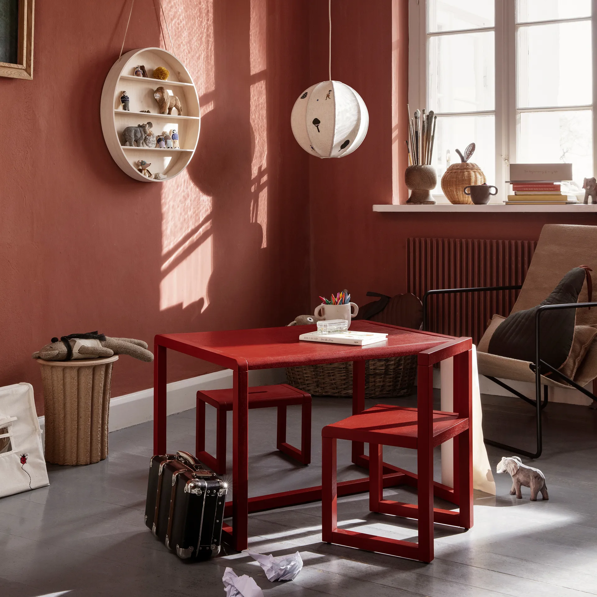 Paper Pulp wastepaper basket, Brown Ferm Living