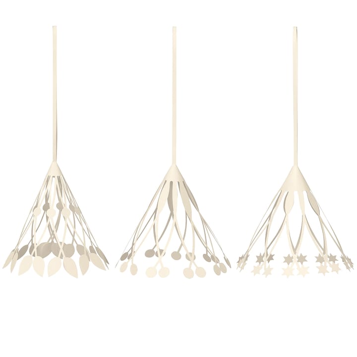 Paper tassels Christmas decoration Ø10 cm 3-pack - Off-white - Ferm LIVING
