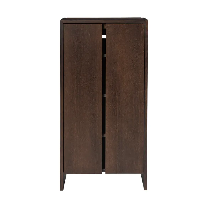 Parcel cabinet - Dark stained oak, 55x30x110 cm - Ferm Living