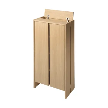 Parcel cabinet - Natural oak, 55x30x110 cm - Ferm Living