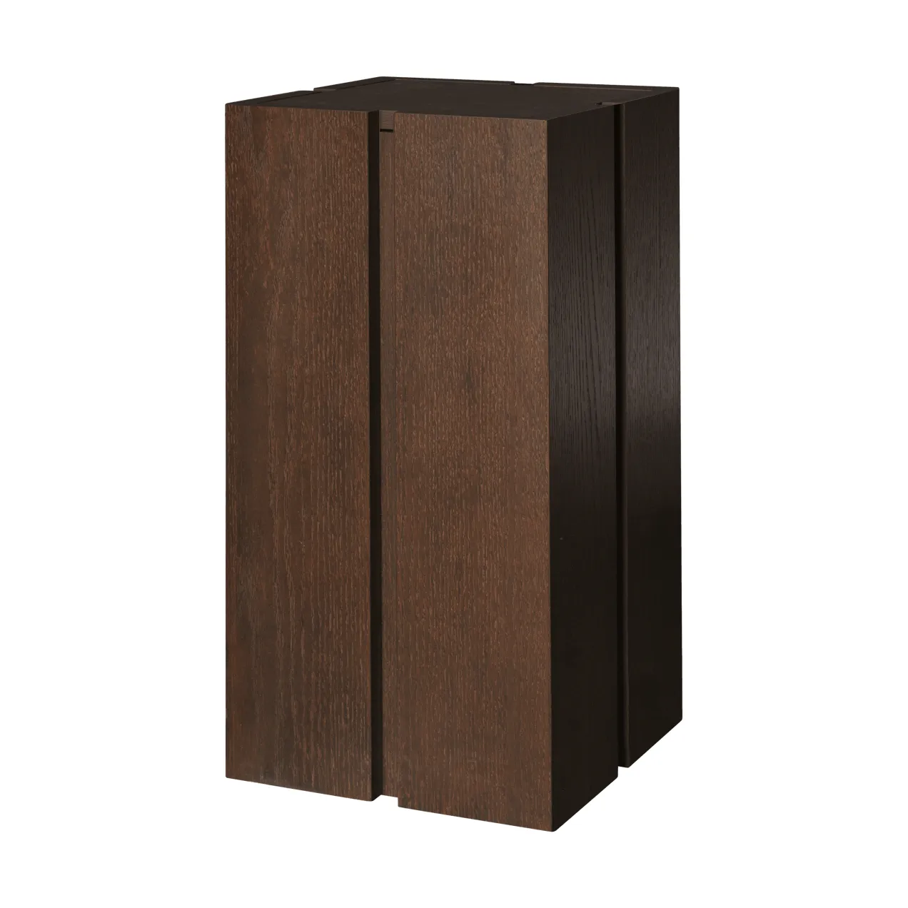 Parcel pedestal, Dark stained, 30x30x60 cm Ferm Living