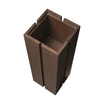 Parcel pedestal - Dark stained, 30x30x90 cm - Ferm Living