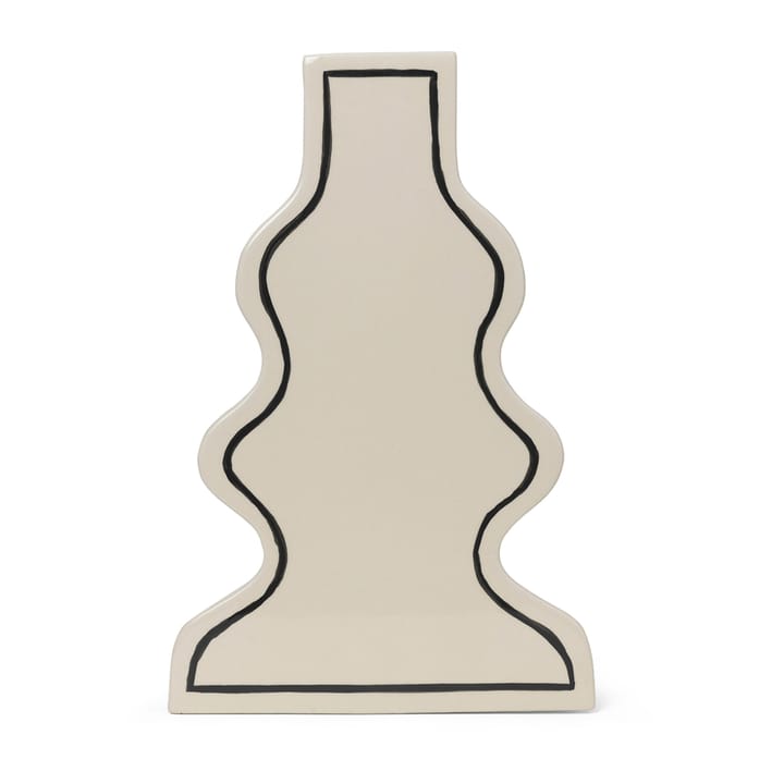 Paste vase curvy 36 cm - Off-white - Ferm LIVING