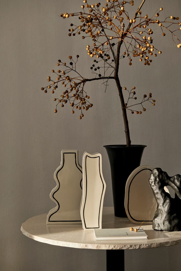 Paste vase curvy 36 cm, Off-white Ferm Living