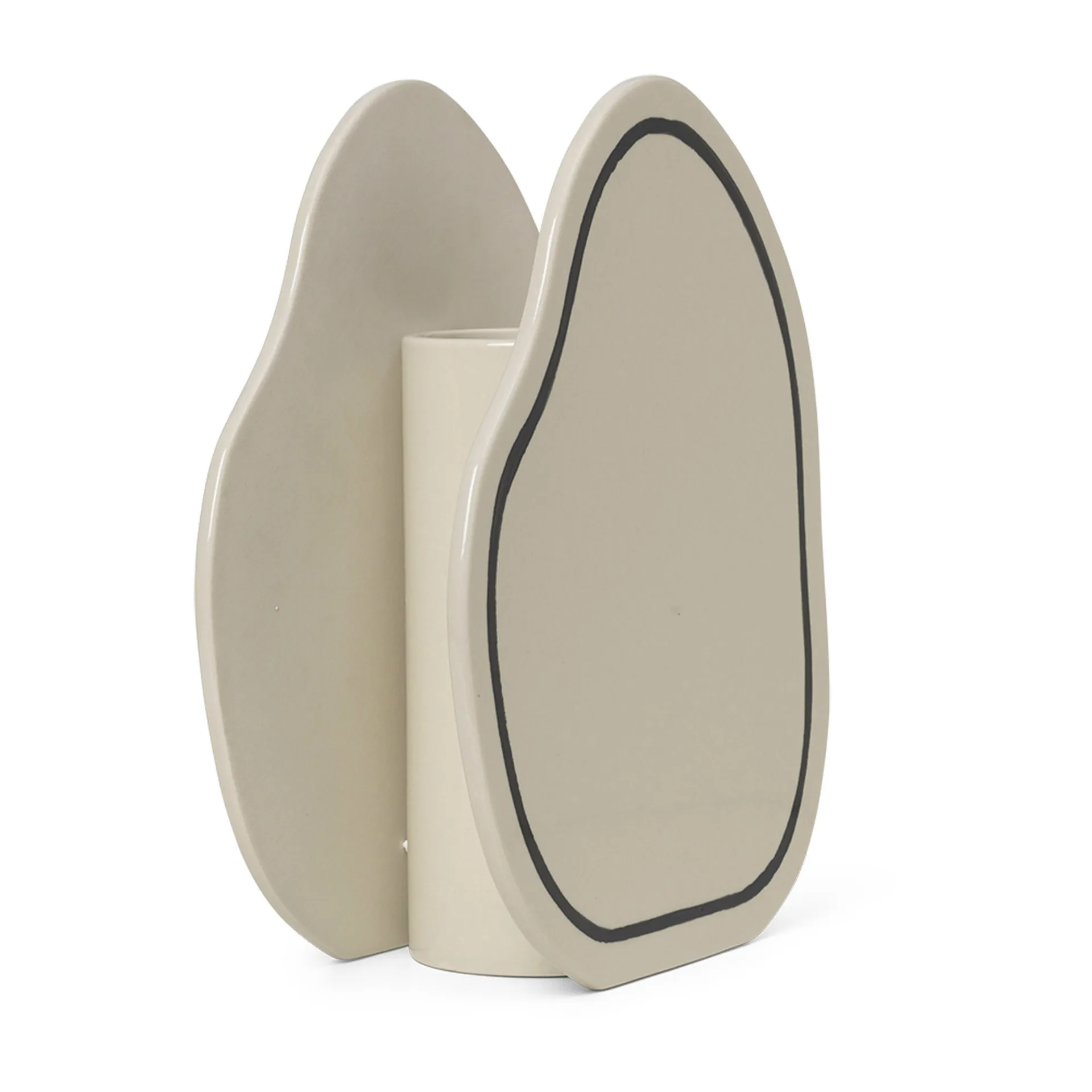 Paste vase rounded 28 cm, Off-white Ferm Living