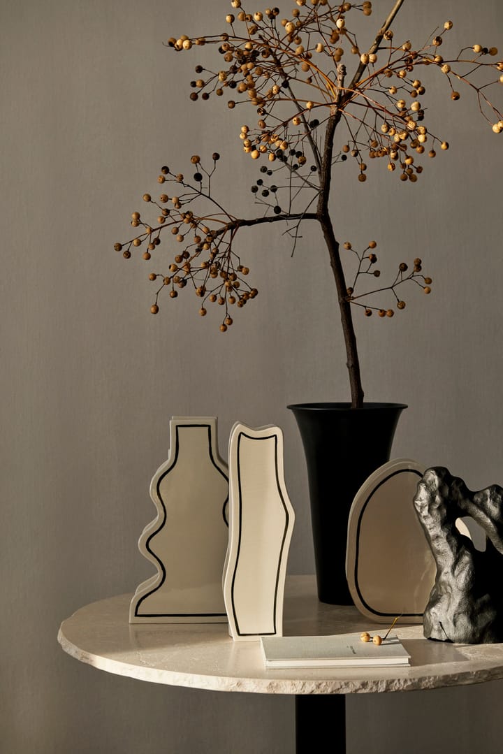 Paste vase rounded 28 cm - Off-white - ferm LIVING