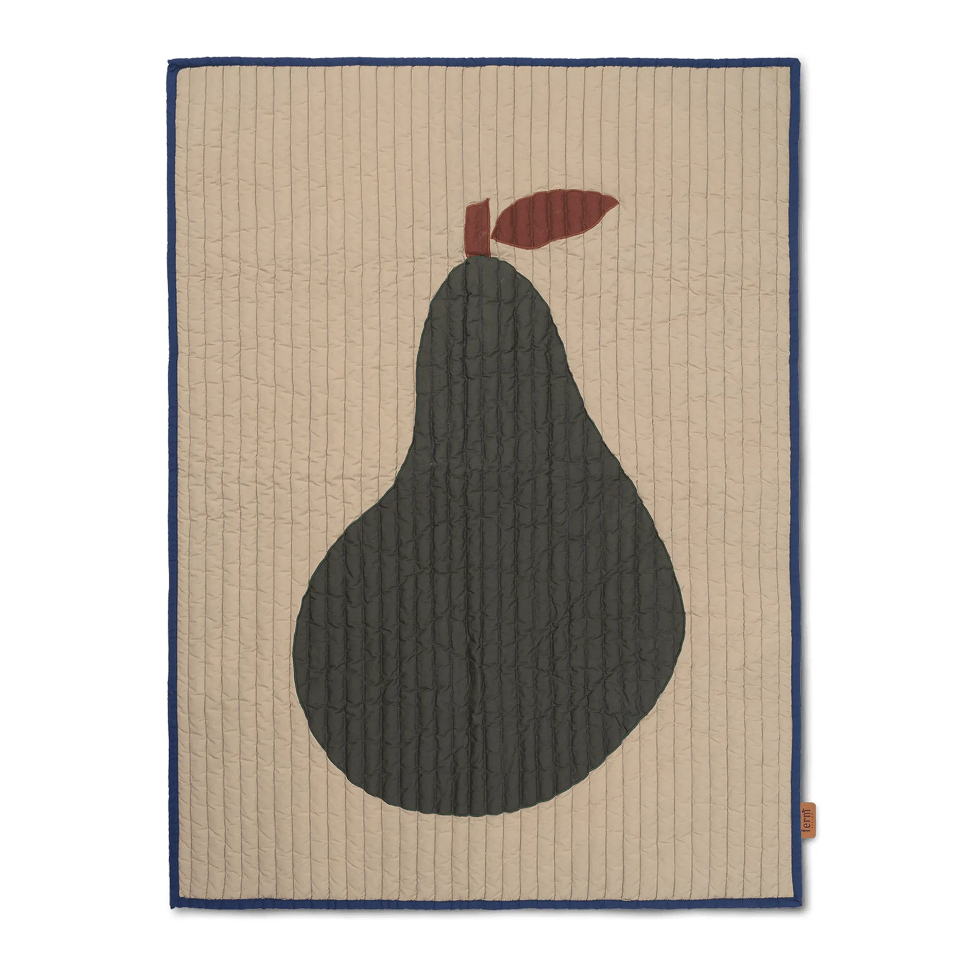 Pear blanket 80x110 cm, Sand-dark green Ferm Living