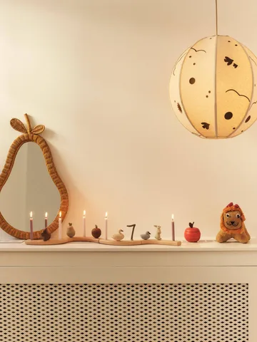 Pear braided mirror - Natural - Ferm Living