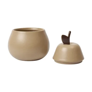 Pear ceramic bowl with lid - Cashmere - Ferm Living