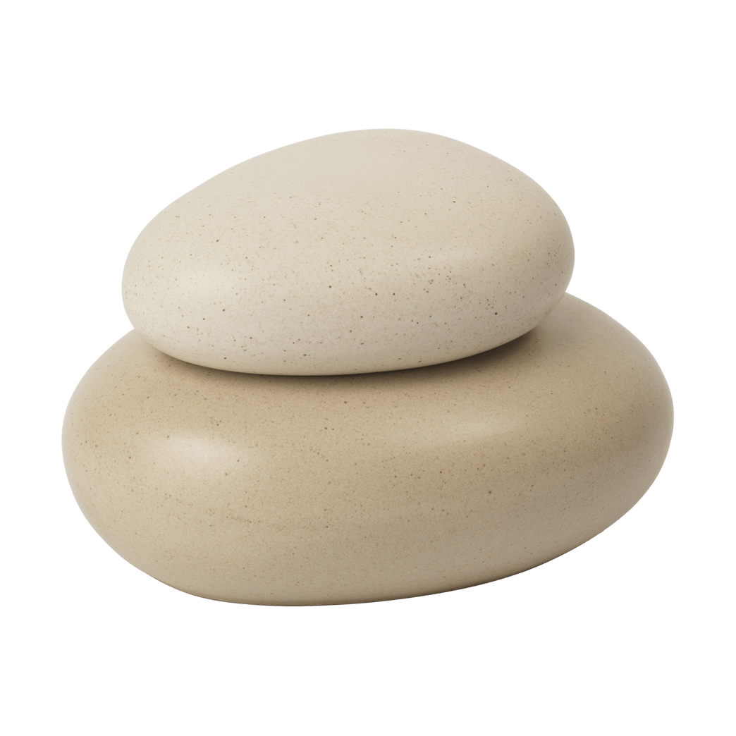 Ferm Living Pebble ash medium Sand/Cream