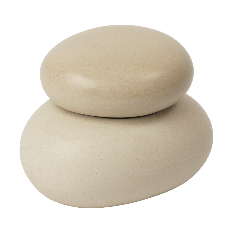 Ferm Living Pebble ash small Sand/Cream | Scandinavian Design | Boxes & jars | Beige