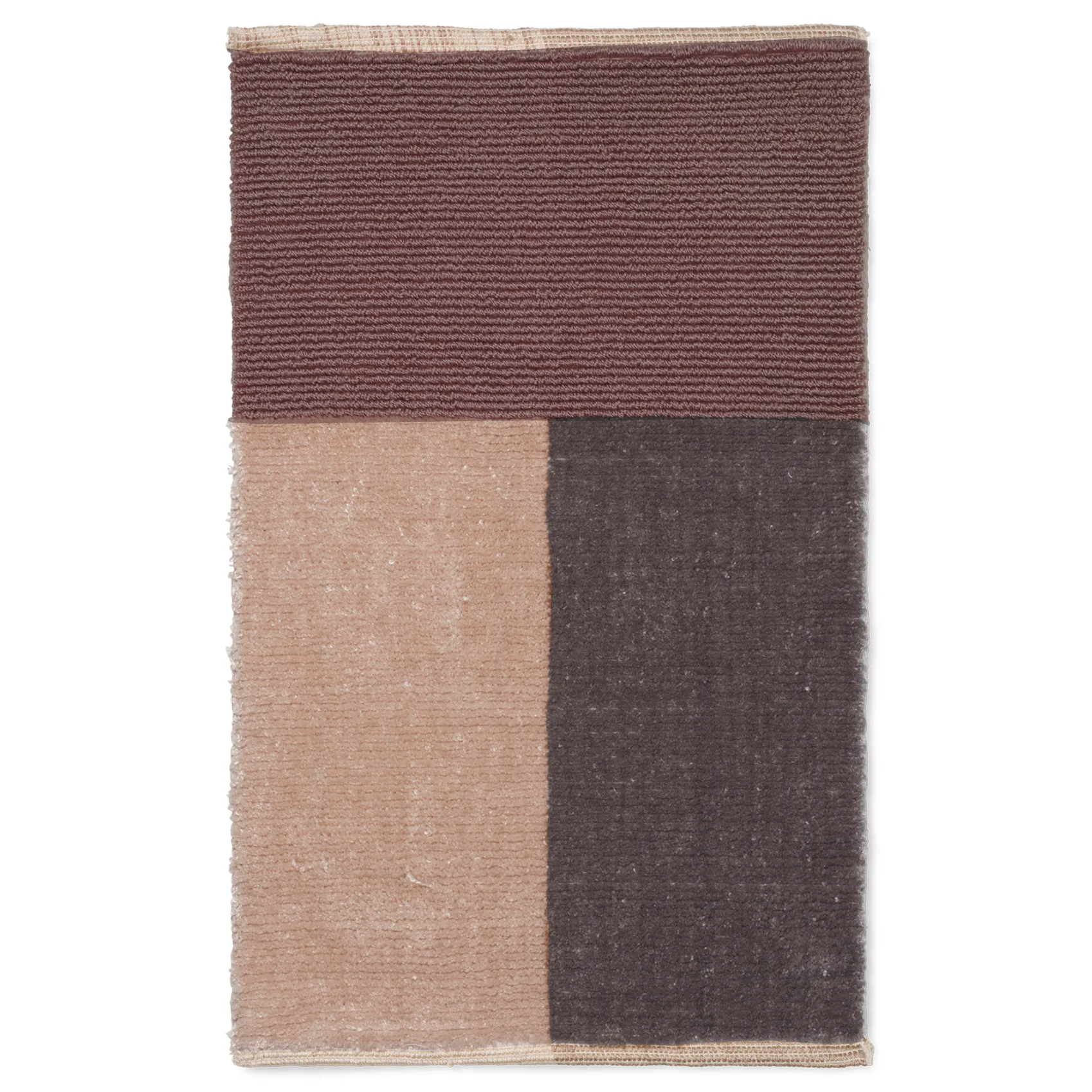 Pile bathroom rug , brown Ferm Living