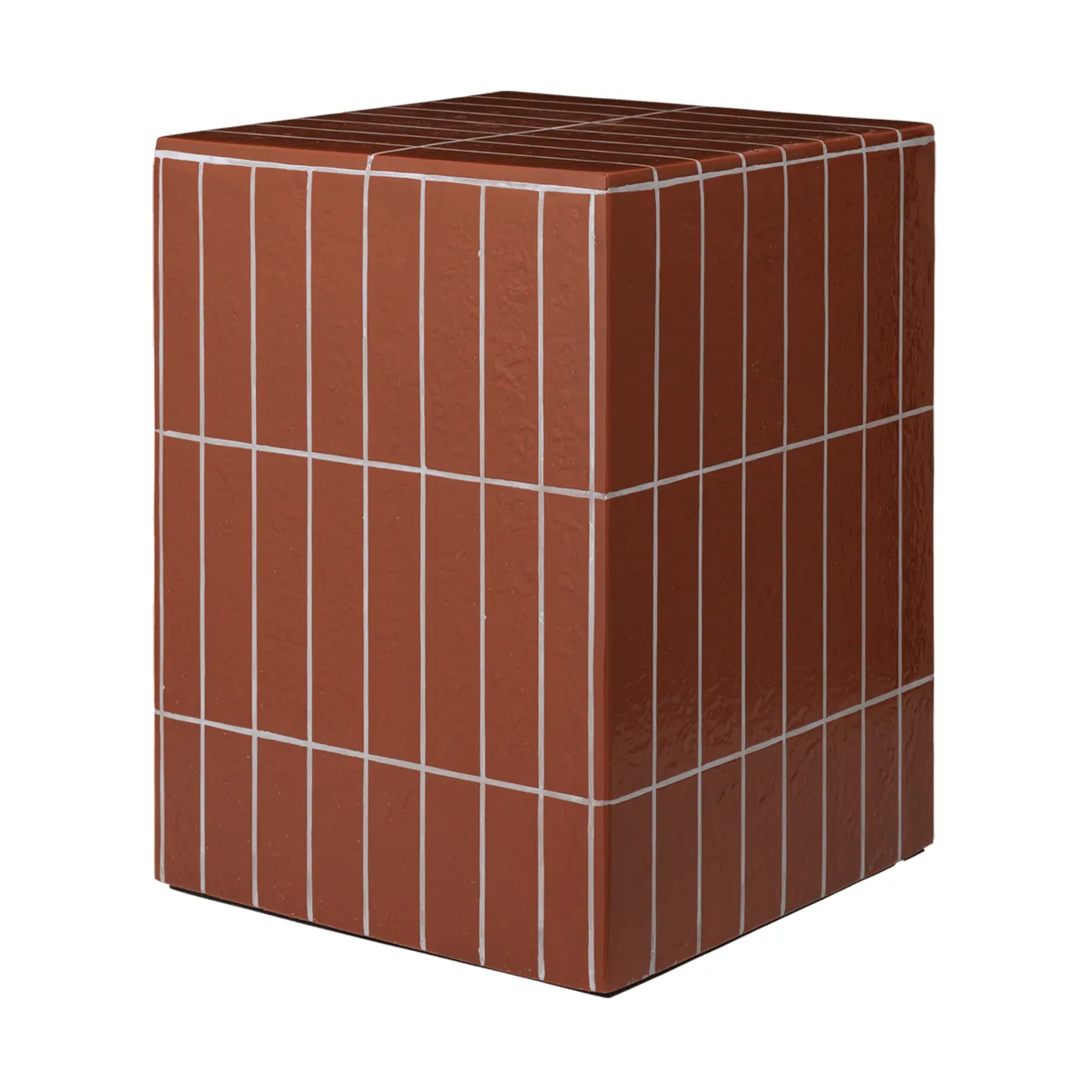 Pillar side table, Brown, 32x32x42 cm Ferm Living
