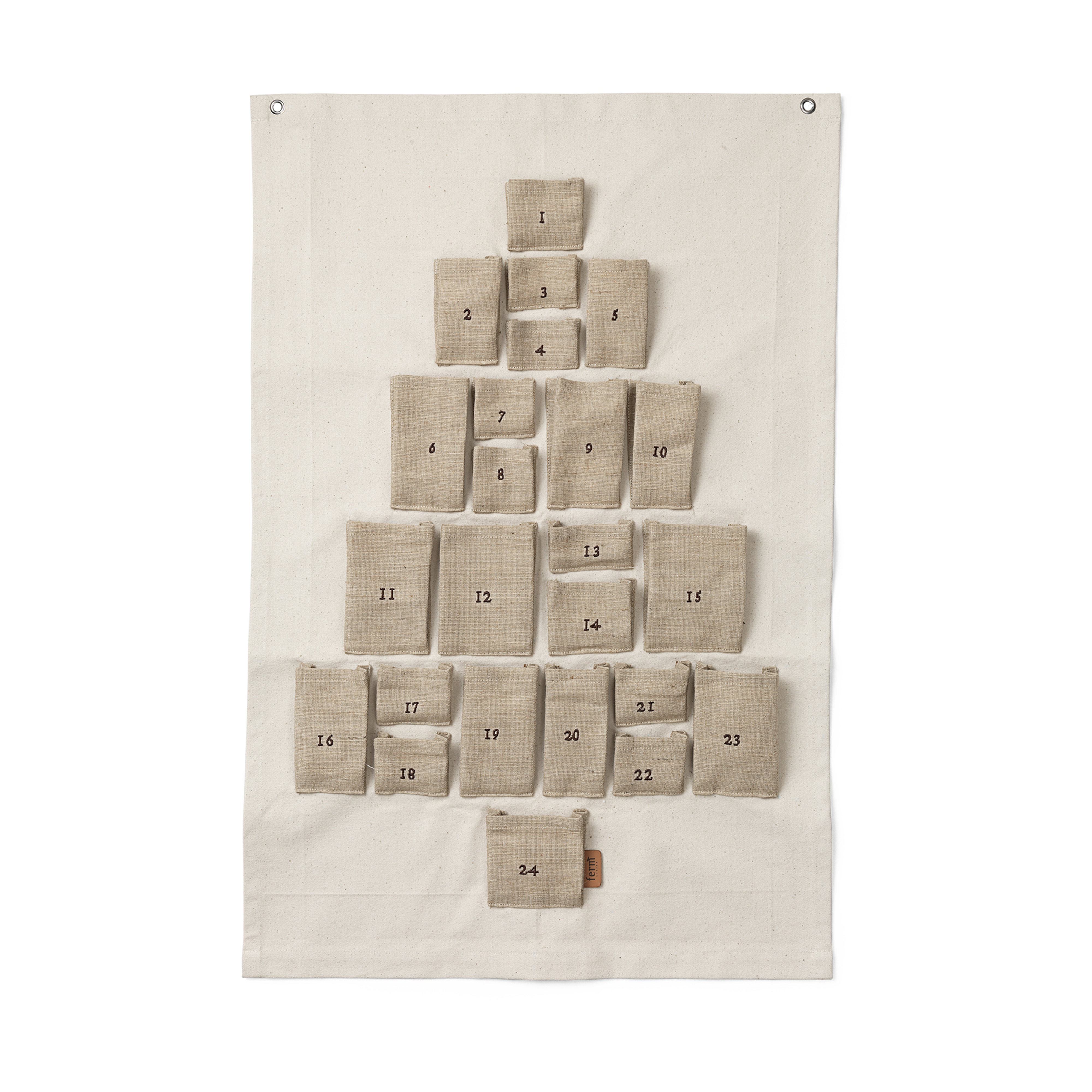 クリスマス ferm LIVING Pine Christmas Calendar mini Pine Christmas Calendar - Mini - Natural | ferm LIVING