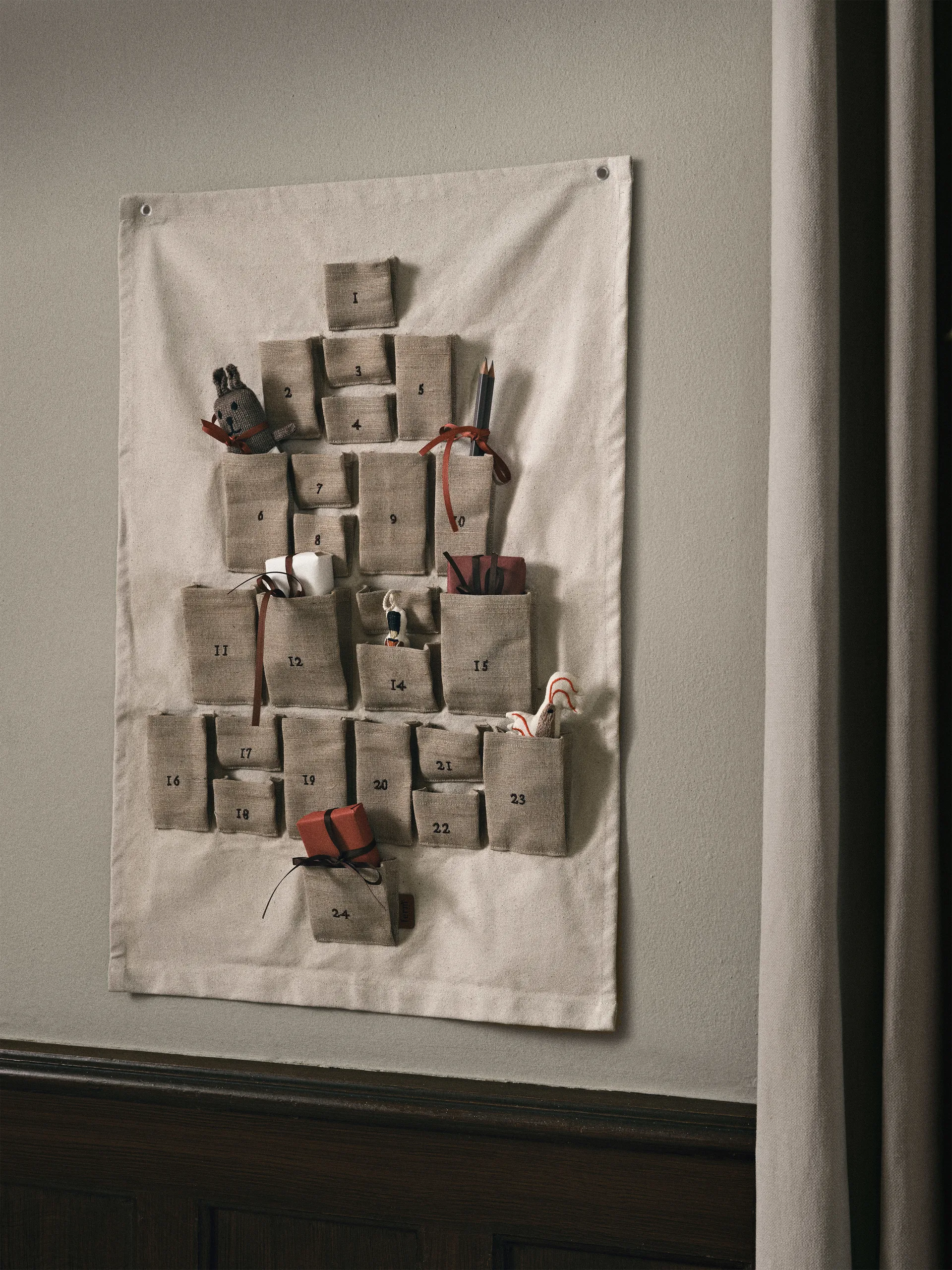 Pine advent calendar, Mini, 50x69 cm Ferm Living