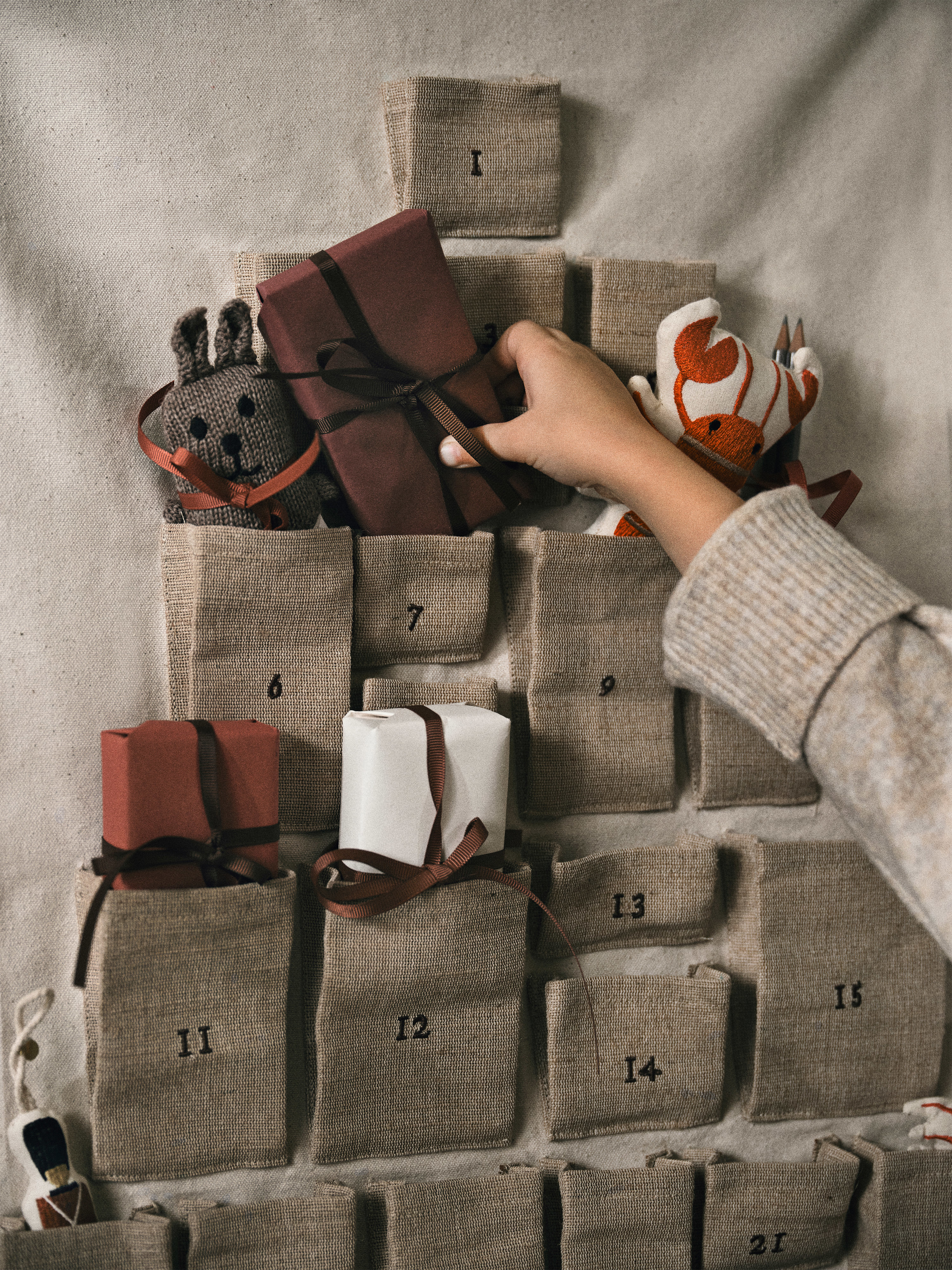 クリスマス ferm LIVING Pine Christmas Calendar mini Pine Christmas Calendar - Mini - Natural | ferm LIVING
