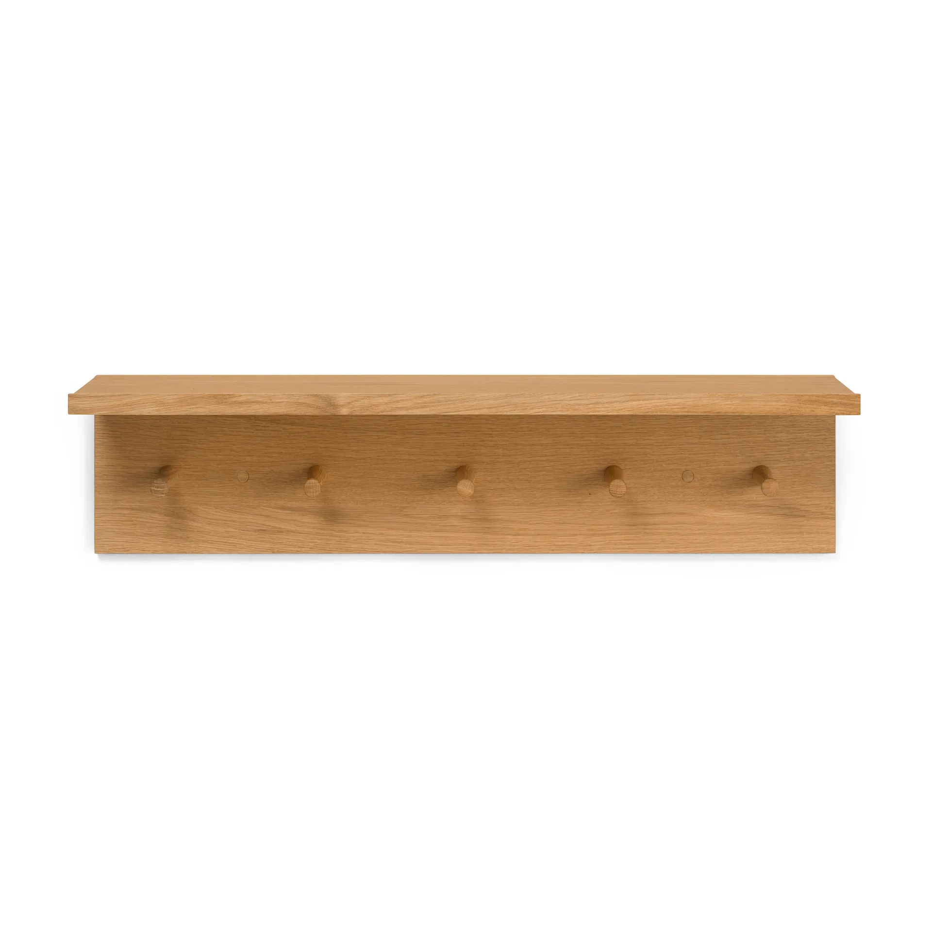 Place Rack hooks and shelf oak, Medium Ferm Living