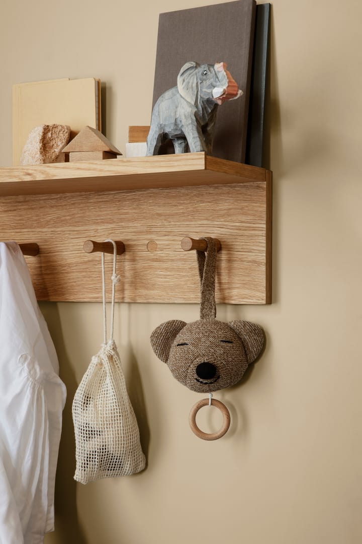 Place Rack hooks and shelf oak - Medium - ferm LIVING