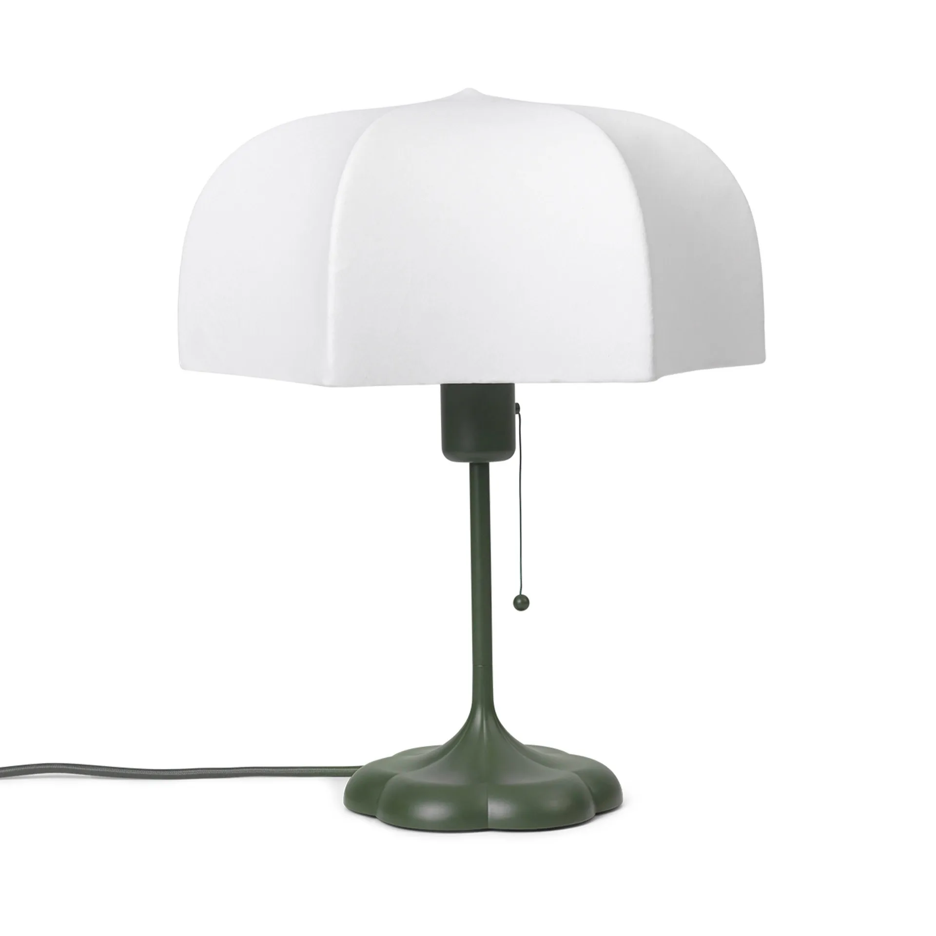 Poem table lamp Ø30x42 cm, White-grass green Ferm Living
