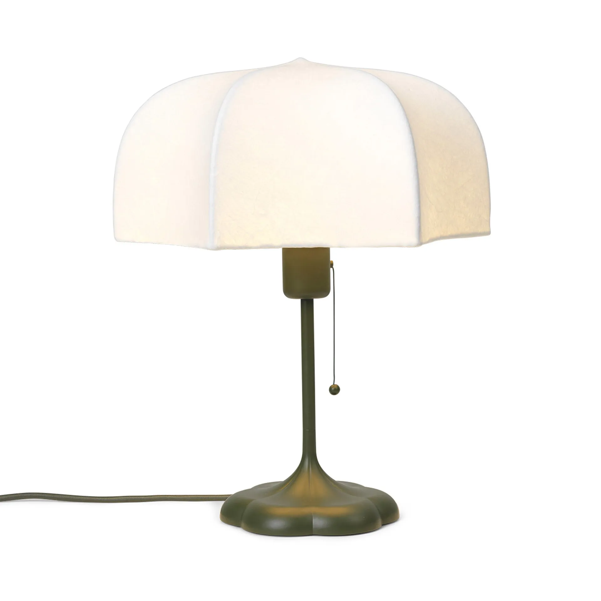 Poem table lamp Ø30x42 cm, White-grass green Ferm Living