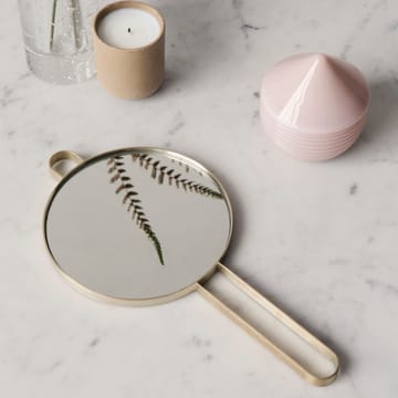 Poise hand mirror - brass - ferm LIVING