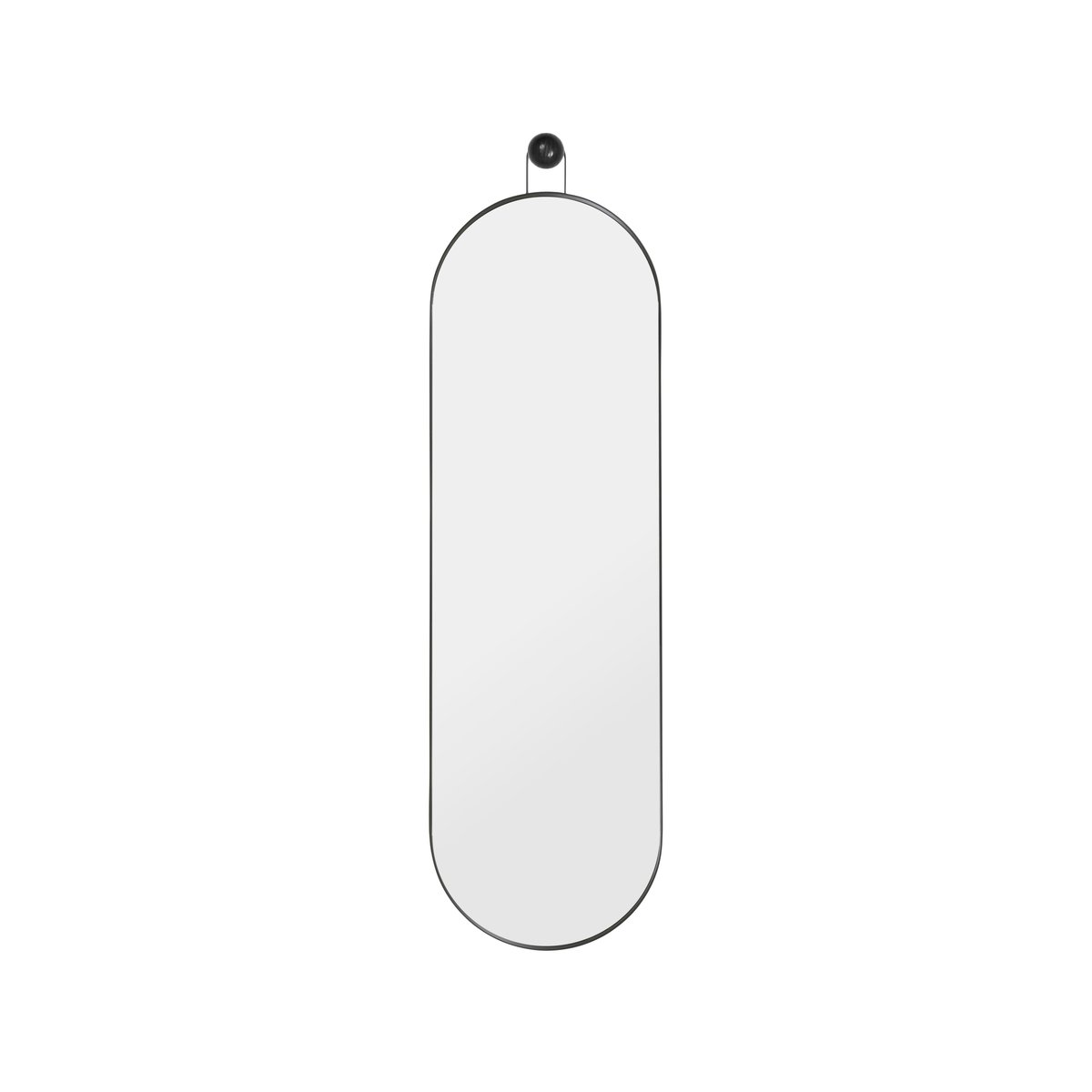 Ferm Living Poise oval mirror black | Scandinavian Design | Wall mirrors | Black