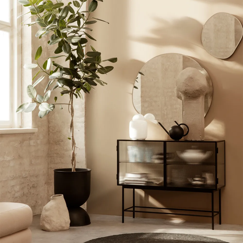 Pond Mirror, Dark chrome, xl Ferm Living