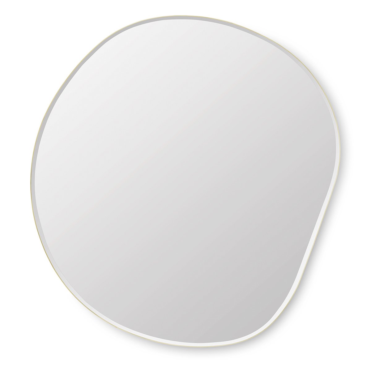 Ferm Living Pond mirror extra large brass | Scandinavian Design | Wall mirrors | Silver-coloured