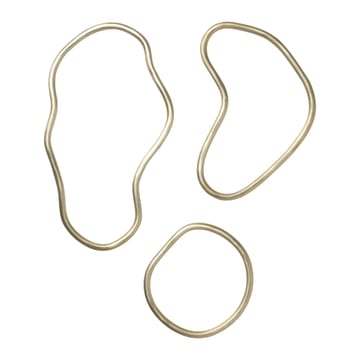 Pond trivet 3 pieces - Brass - Ferm Living