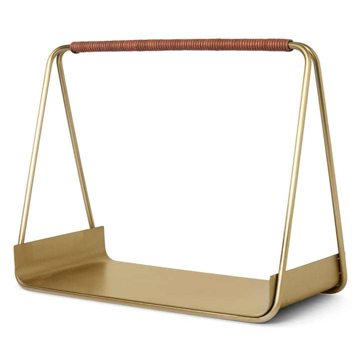 Port firewood basket - brass - ferm LIVING