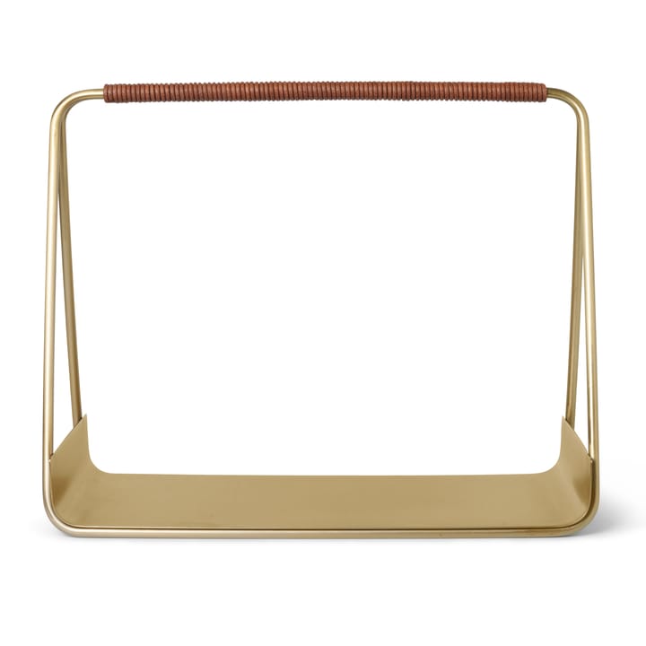 Port firewood basket - brass - ferm LIVING