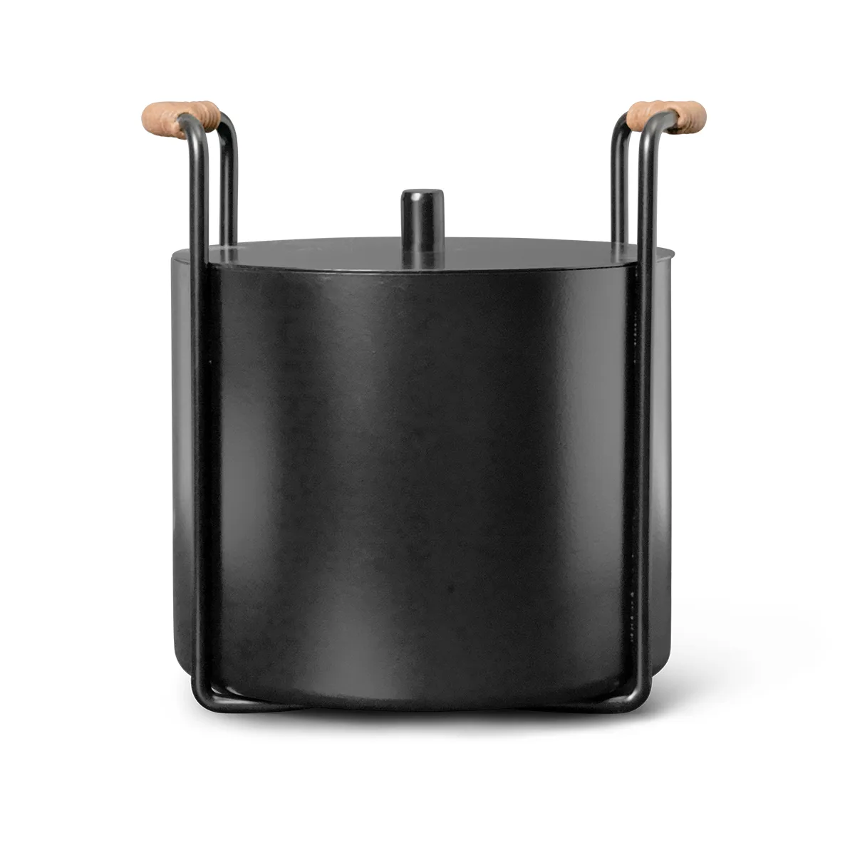 Ferm Living Port kindling and ash bucket Black | Scandinavian Design | Storage baskets | Black