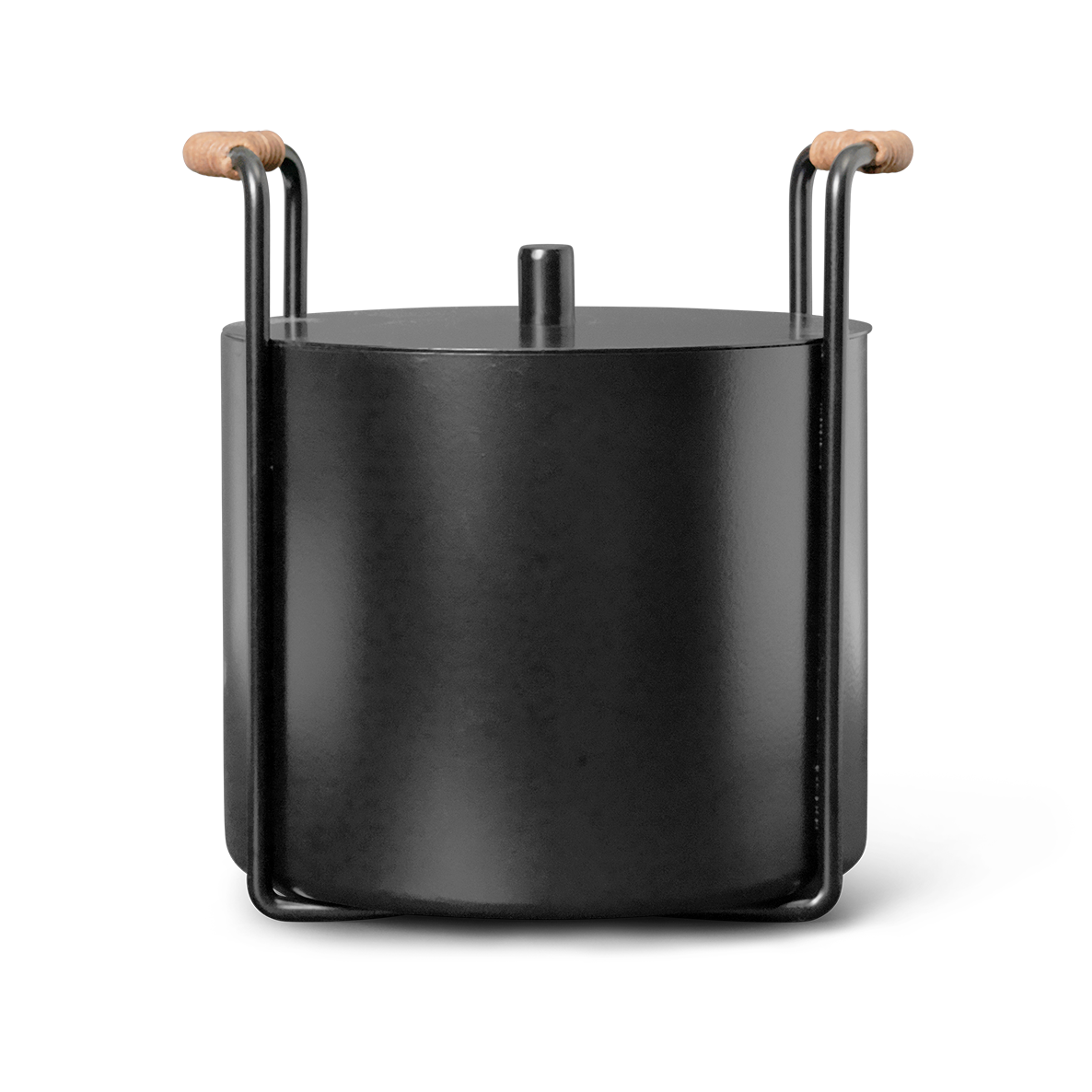Ferm Living Port kindling and ash bucket Black | Scandinavian Design | Storage baskets | Black