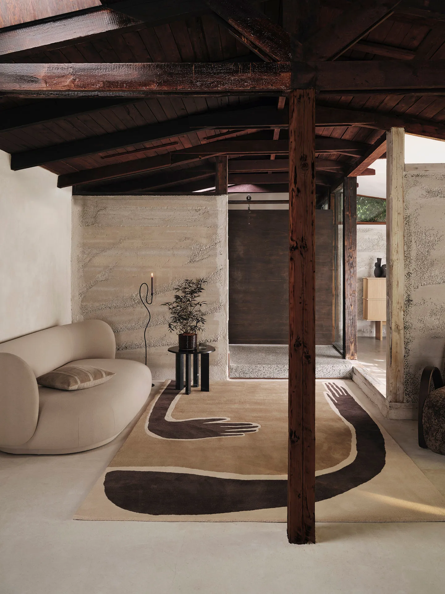 Pose rug, Coffee-off white, 200x300 cm Ferm Living