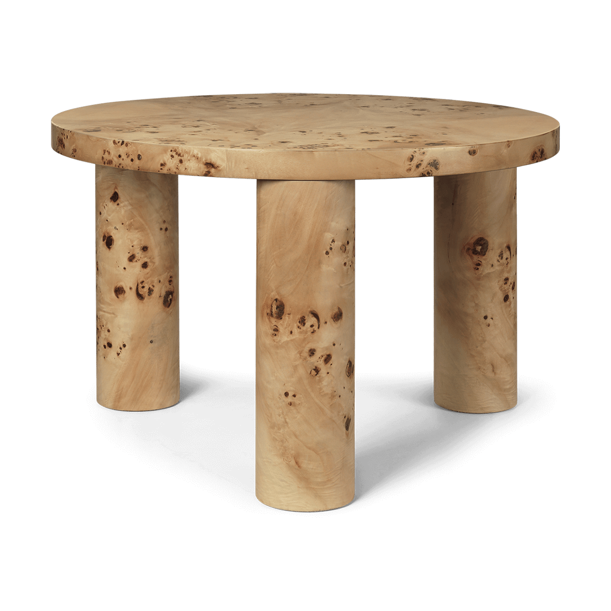Ferm Living Post coffee table small 65 cm Burl veneer