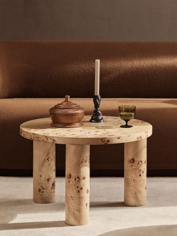 Post coffee table small 65 cm - Burl veneer - ferm LIVING