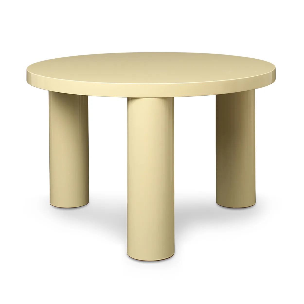 Ferm Living Post coffee table small 65 cm Lemonade | Scandinavian Design | Coffee tables | Yellow